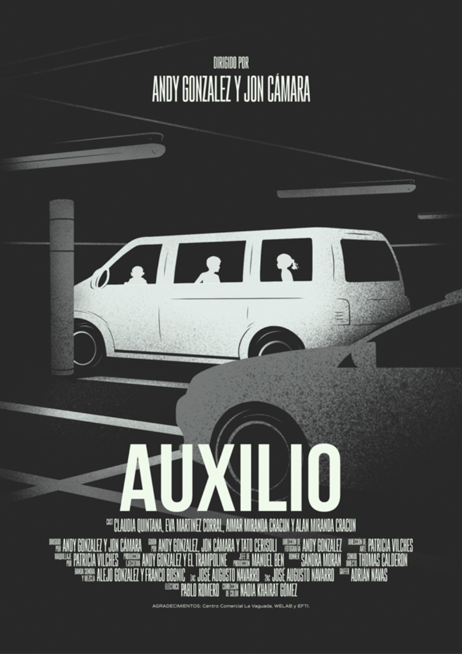 Cartel de estreno "Auxilio" de Andy González / Antiguo Alumno